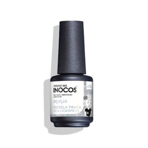 MARIA ESTRELA PRATA HOLOGRÁFICO VERNIZ GEL 15ML INOCOS
