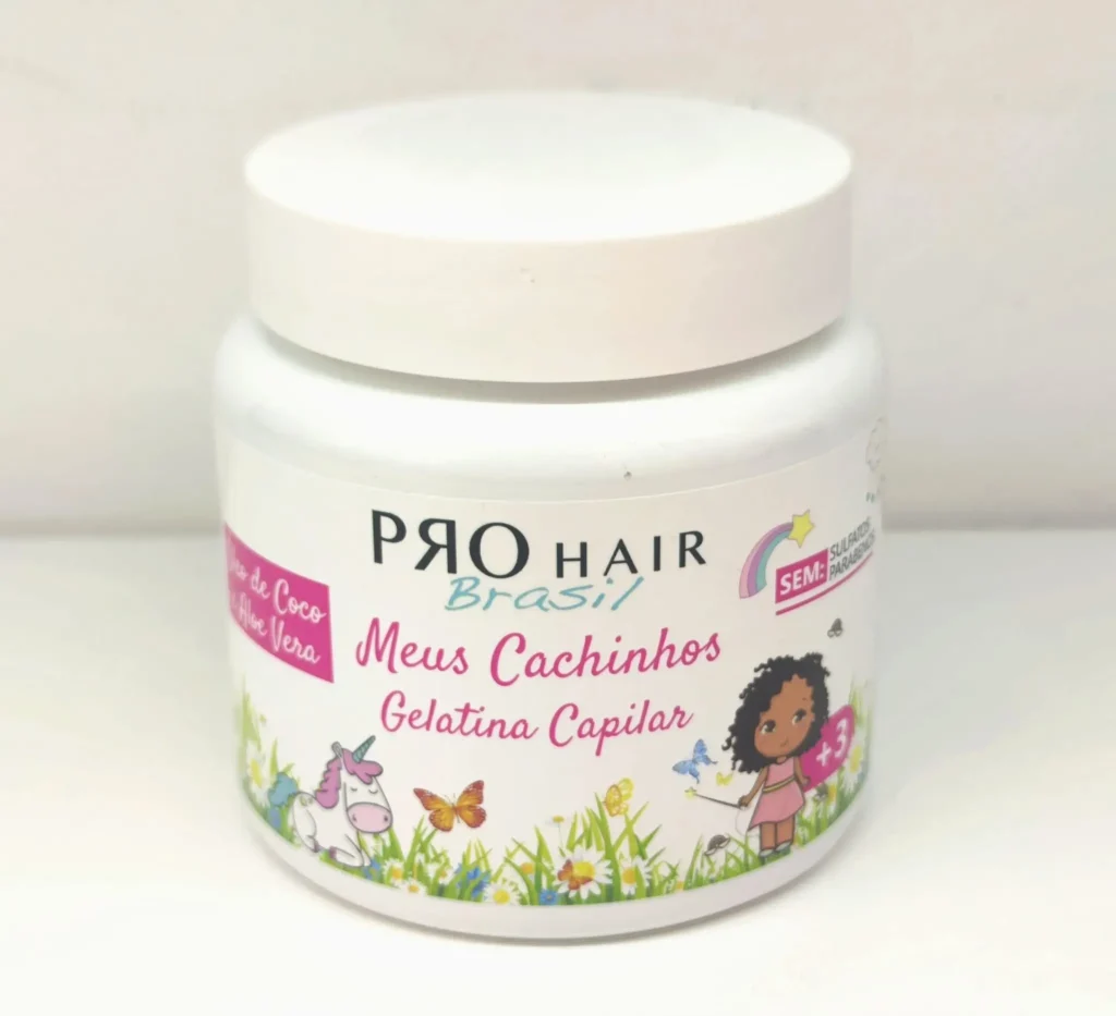 Gelatina Capilar Infantil Meus Cachinhos Óleo de Coco e Aloe Vera 500g