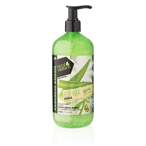 GELATINA CAPILAR ALOÉ VERA HIDRA 500ML REAL NATURA