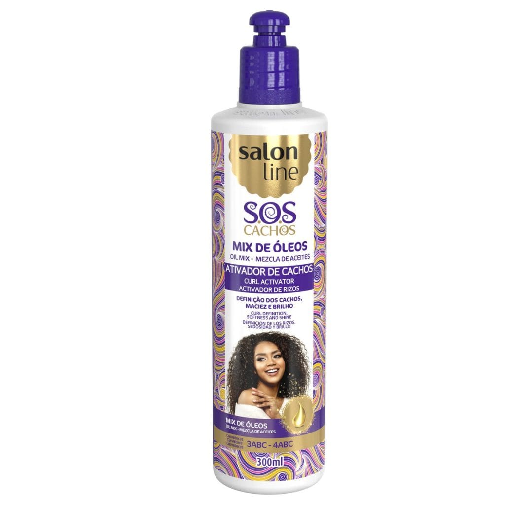 ATIVADOR DE CACHOS SOS MIX ÓLEOS NUTRITIVOS SALON LINE 300ML