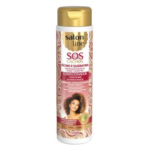 CONDICIONADOR SOS CACHOS RÍCINO E QUERATINA SALON LINE 300ML