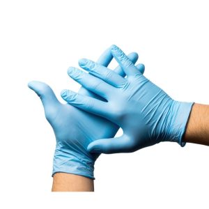 LUVA NITRILO AZUL TAMANHO S SEM PÓ 100 UNIDADES