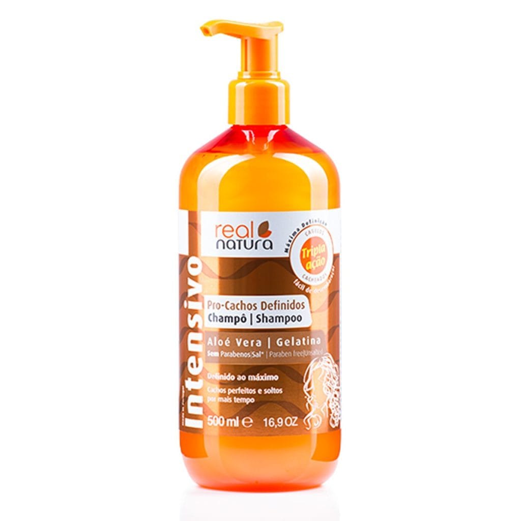 Real Natura Shampoo sem sal Pro Cachos Definidos 500ml