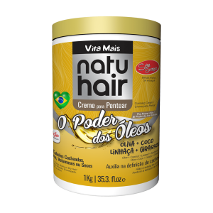 NATU HAIR CREME PARA PENTEAR O PODER DOS OLEOS 1KG