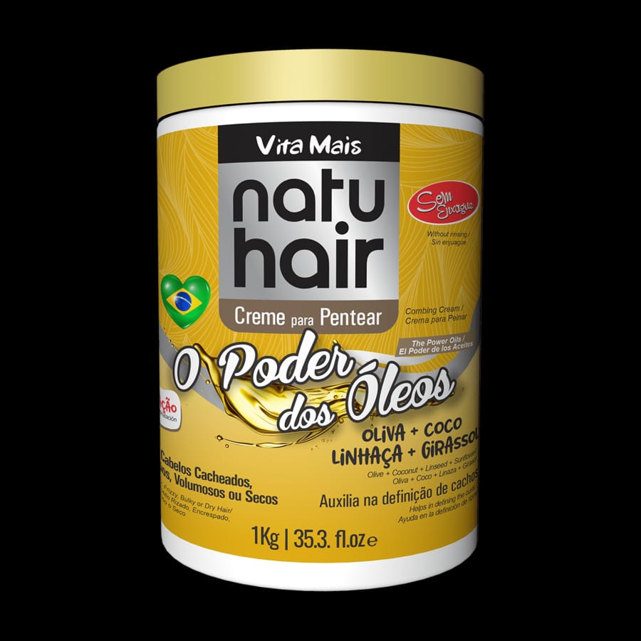 NATU HAIR CREME PARA PENTEAR O PODER DOS OLEOS 1KG