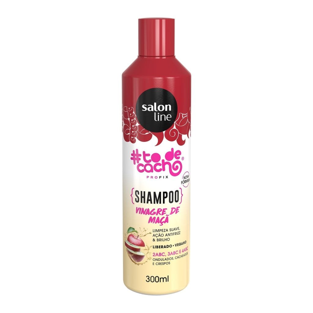 #TODECACHOS Shampoo Vinagre De Maçã 300ml - Salon Line