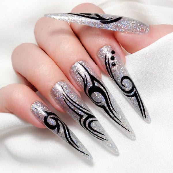 Maria Estrela Prata Holográfico Verniz Gel 15ml Inocos - Image 2