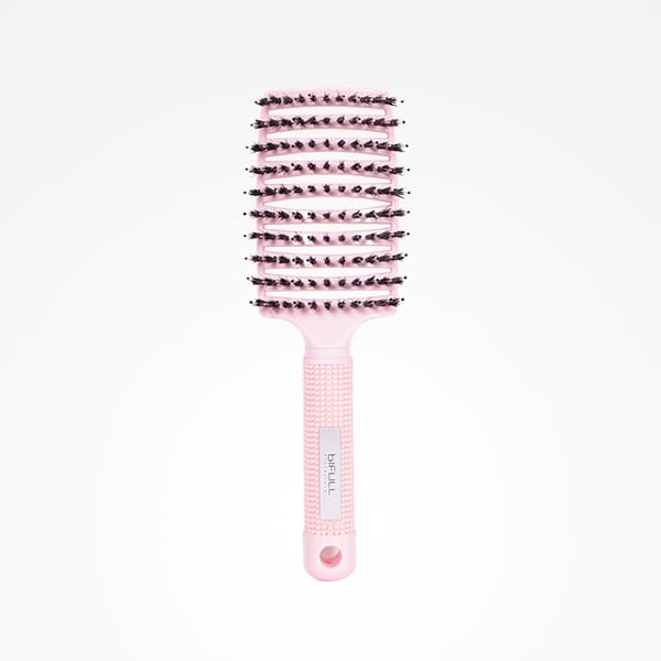 Escova Esqueleto Rosa De Pêlo De Javali E Nylon
