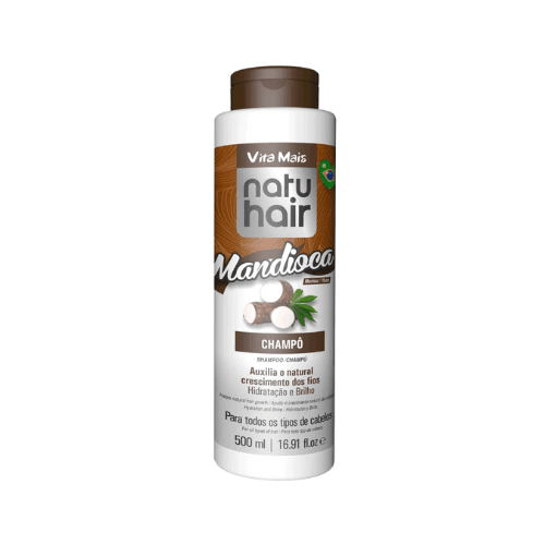 Shampoo Mandioca 500ml – Natuhair