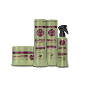 Kit Haskell Bananeira Shampoo 300ML+ Condicionador 300ML+ Máscara 300GR + Fluido 120ML