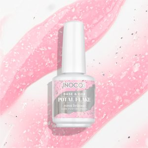 BASE POTAL FLAKE ROSA LEITOSO FLOCOS PRATA