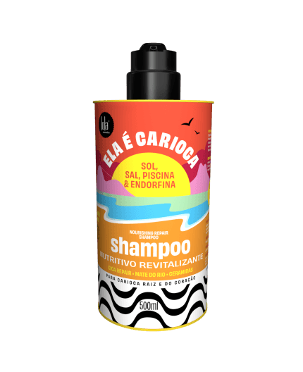 SHAMPOO ELA É CARIOCA LOLA 500ML, conta com uma fórmula altamente nutritiva, que confere uma aparência mais revitaliza aos fios.