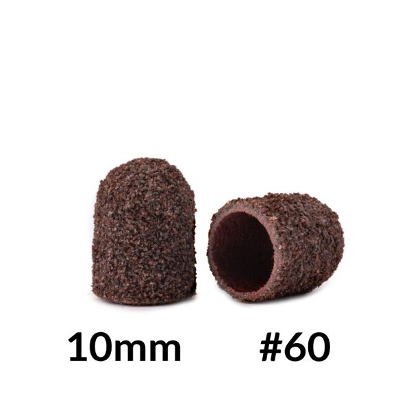 TAMPA ABRASIVA PARA PEDICURE 10MM GRÃO 60 - 10 UNIDADES - Image 2