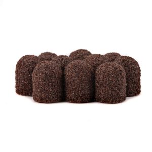 TAMPA ABRASIVA PARA PEDICURE 10MM GRÃO 60 - 10 UNIDADES