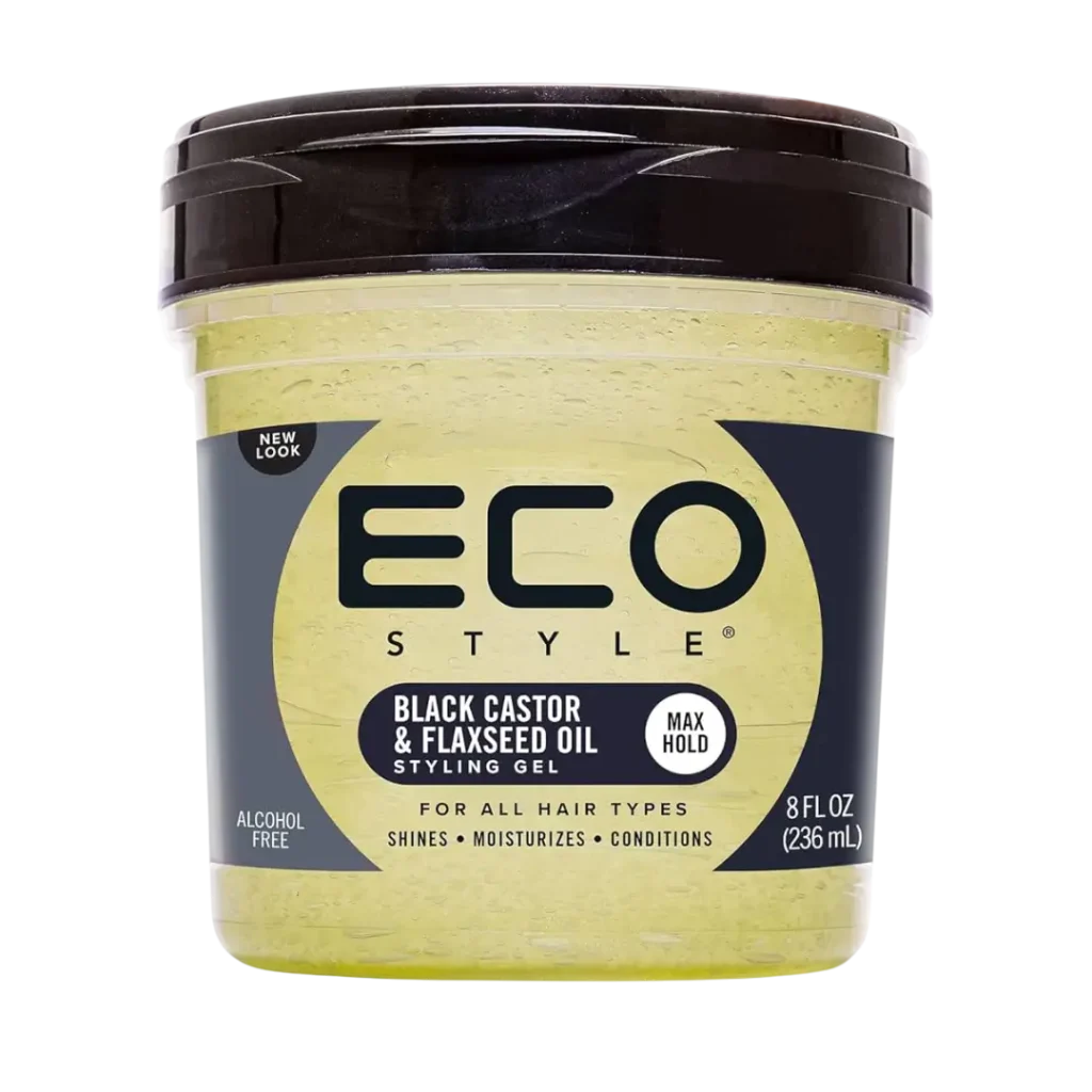 Eco Style Gel Preto de Rícino e Linhaça 236ml (8oz)
