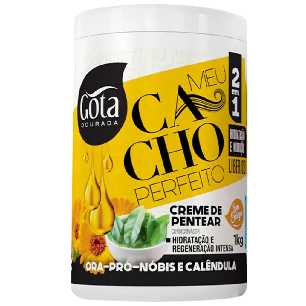 Creme de Pentear Meu Cacho Perfeito Condicionador 2 em 1 Ora-Pro-Nobis e Calêndula 1kg