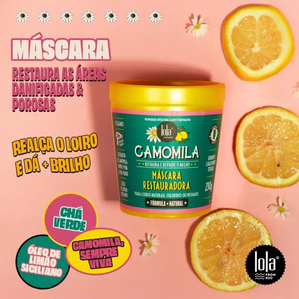 Lola Camomila Máscara Restauradora 230g - Image 3